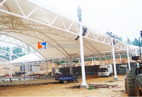 膜结构停车棚建造应注意哪些问题