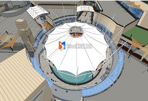 商业街膜结构的安装需要注意哪些细节