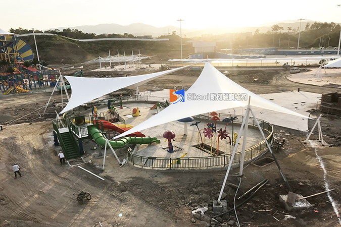 江西赣州水上乐园张拉膜项目(1)
