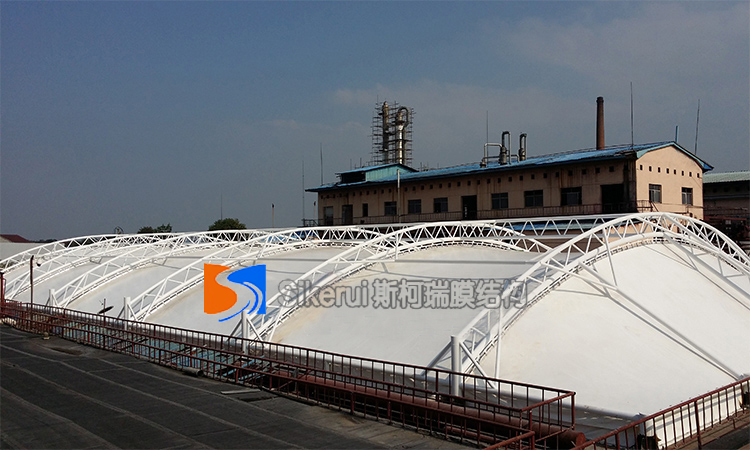 山东某污水池加盖封闭膜结构项目(1)