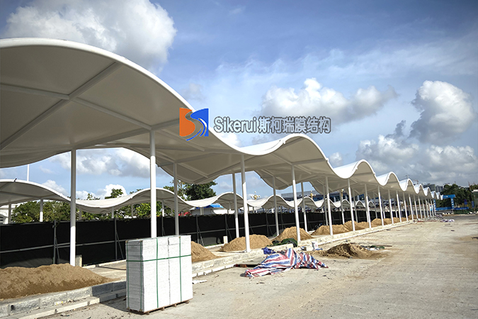 高铁站连廊膜结构项目