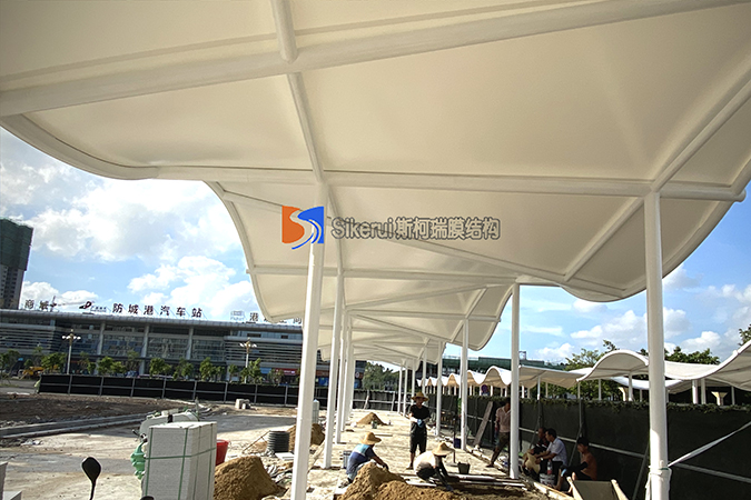 高铁站连廊膜结构项目