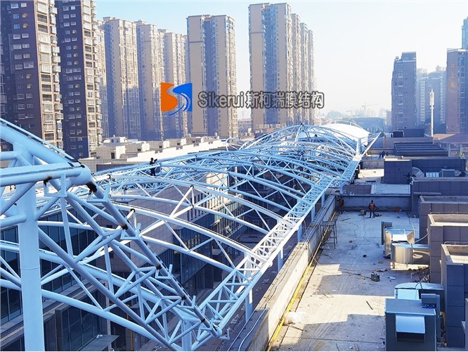 湖南娄底商业街膜结构