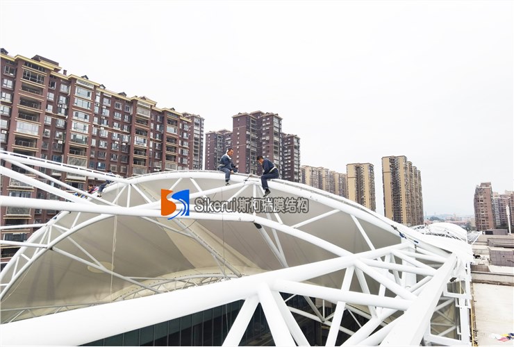 湖南娄底商业街膜结构