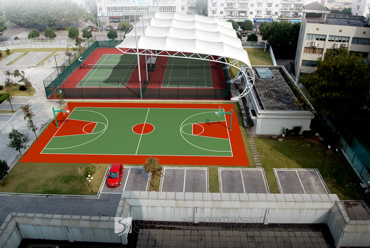 桂林海关网球场膜结构